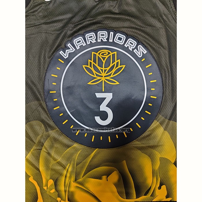 Camiseta Golden State Warriors Jordan Poole NO 3 Ciudad 2022-23 Negro